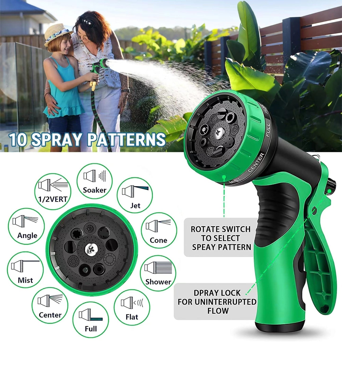 Portable Watering Hose | Flexible Flow Design | Garden & Cleaning Use