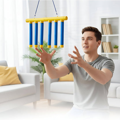Kids Reflex Trainer | 3 Speed Settings | Random Drop Timing | USB Rechargeable | Blue & Yellow