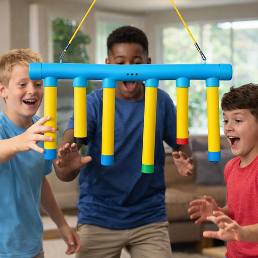 Kids Reflex Trainer | 3 Speed Settings | Random Drop Timing | USB Rechargeable | Blue & Yellow