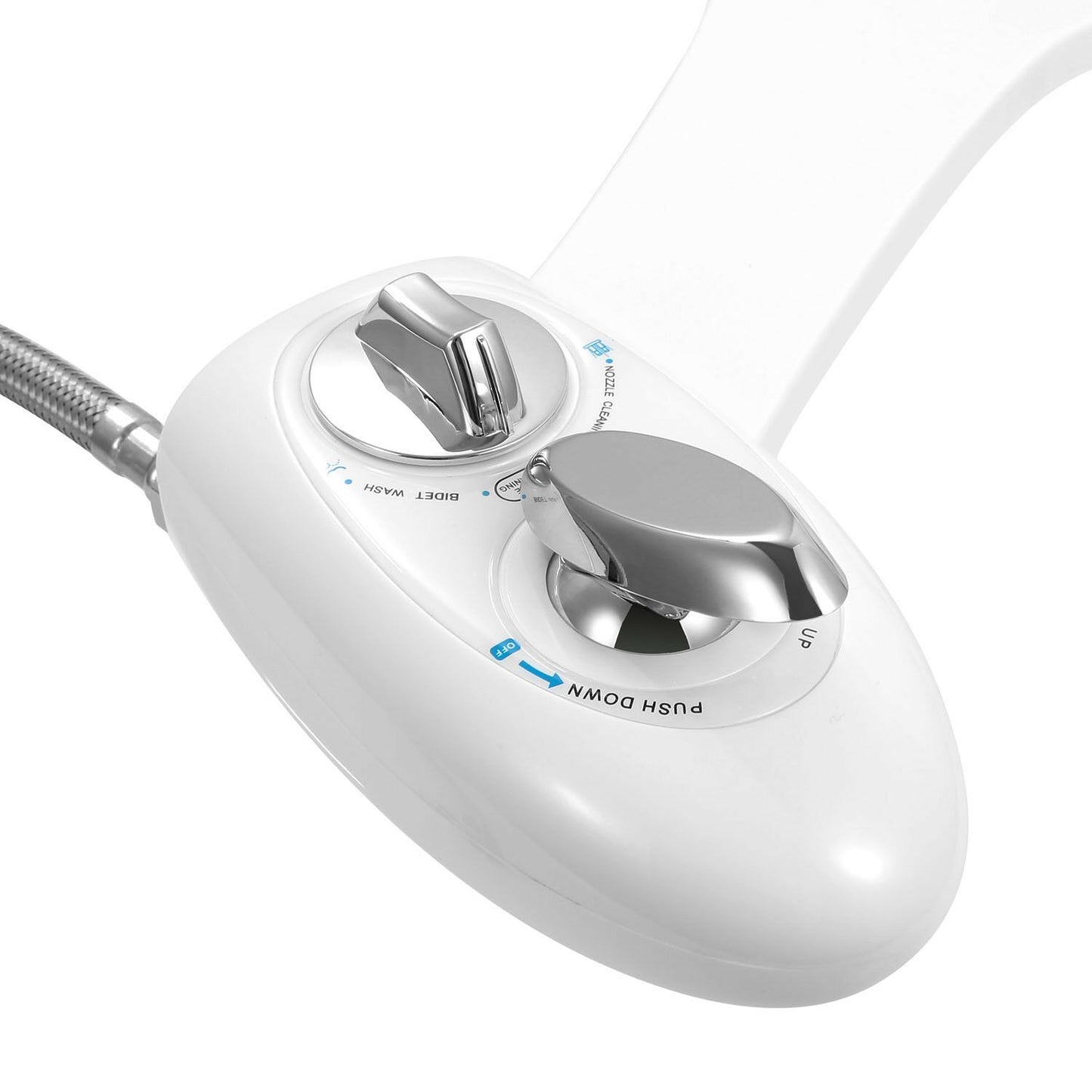 Cold Water Bidet Attachment | Dual Nozzle | Self-Cleaning | Rear & Front Wash | Fits Most Toilets