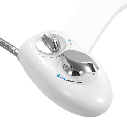 Cold Water Bidet Attachment | Dual Nozzle | Self-Cleaning | Rear & Front Wash | Fits Most Toilets