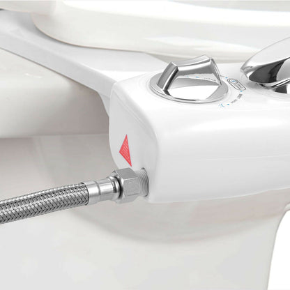 Cold Water Bidet Attachment | Dual Nozzle | Self-Cleaning | Rear & Front Wash | Fits Most Toilets