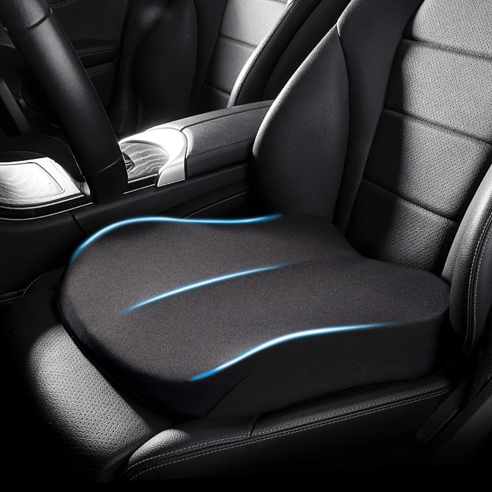Memory Foam Seat Cushion | Wedge Profile | Posture Support | Pressure Relief | 5 Colours