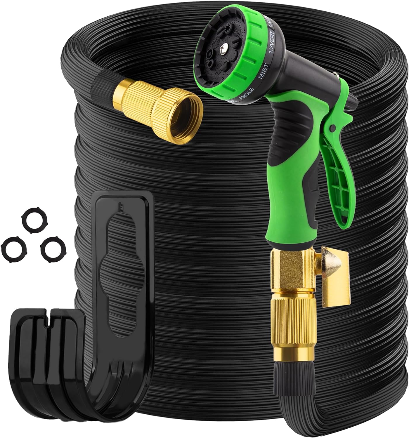 Expandable Garden Hose | 7.6m–19m | 10 Spray Modes | Brass Connectors | Nano Rubber | 1.04kg