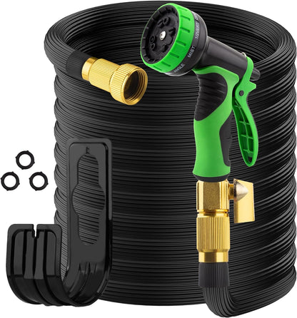 Expandable Garden Hose | 7.6m–19m | 10 Spray Modes | Brass Connectors | Nano Rubber | 1.04kg