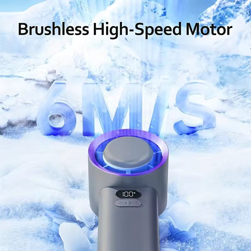 Portable Handheld Fan | 3 Speed | USB Rechargeable | 2400mAh & 3600mAh | Purple & White