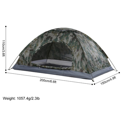 Camping Tent | 1-2 Person Ultralight | UPF 30+ Anti-UV Coating | Hiking & Beach