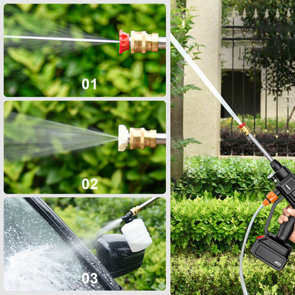 Cordless Pressure Washer | 30 Bar | 35000mAh | 160 Min | 3-in-1 Nozzle | 1.27kg