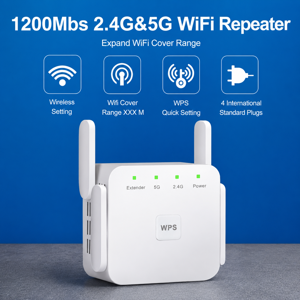 5G WiFi Booster | Signal Extender | High Speed Wireless Range Amplifier
