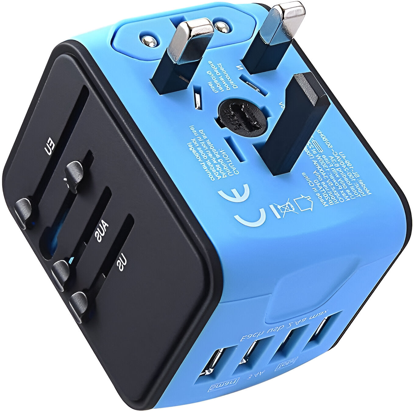 Universal Travel Adapter | 150+ Countries | USB Ports | Safety Shutters | 4 Colours