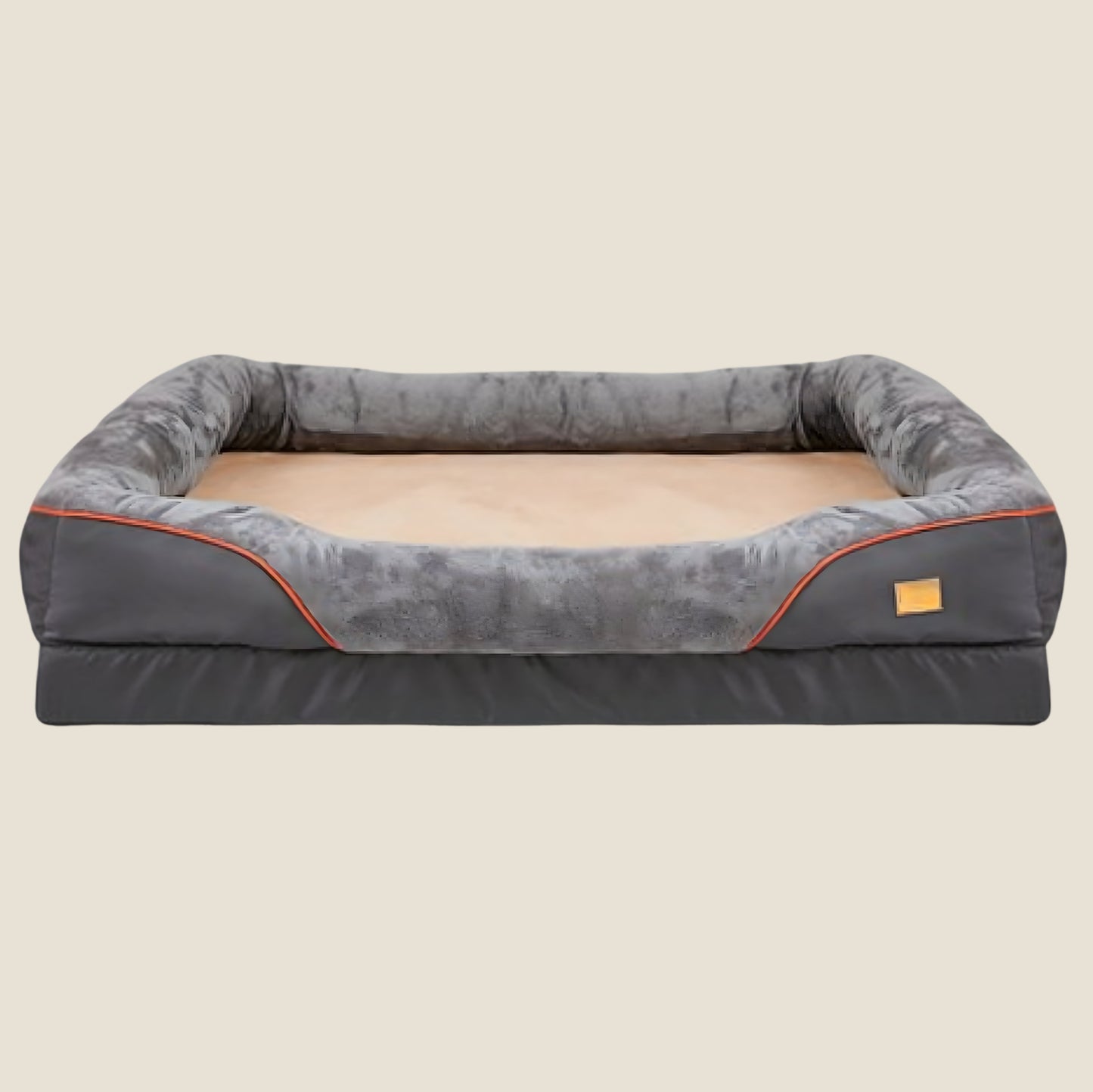 Memory Foam Dog Bed | Bolstered Sides | Waterproof Liner | Non-Slip | L, XL & 2XL