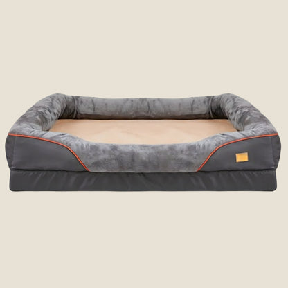 Memory Foam Dog Bed | Bolstered Sides | Waterproof Liner | Non-Slip | L, XL & 2XL