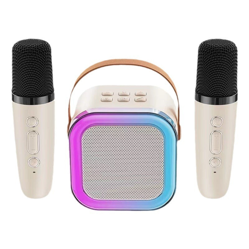 Mini Karaoke Speaker Set | Dual Wireless Mics | RGB Lights | Bluetooth 5.3 | USB-C | 3 Colours