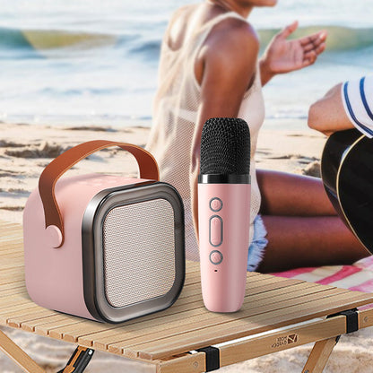 Mini Karaoke Speaker Set | Dual Wireless Mics | RGB Lights | Bluetooth 5.3 | USB-C | 3 Colours