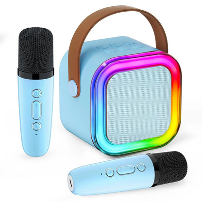 Mini Karaoke Speaker Set | Dual Wireless Mics | RGB Lights | Bluetooth 5.3 | USB-C | 3 Colours