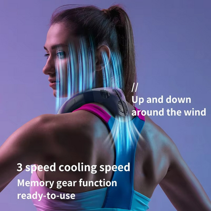 Wearable Neck Fan | 360° Semiconductor Cooling | 3 Speed | USB-C | 8–12hr Battery | 3 Colours