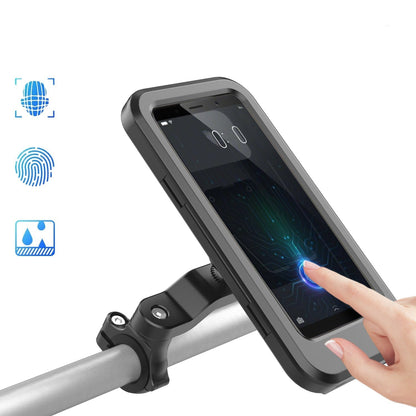 Bike Phone Mount | 5000mAh Power Bank Option | Handlebar 22-28.5mm | Waterproof Touchscreen Cover