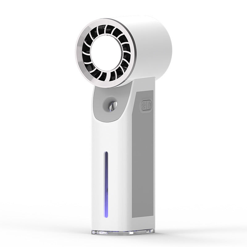 Bladeless Misting Fan | Nano-Atomising | USB Rechargeable | 4 Modes | White, Green, Pink & Blue