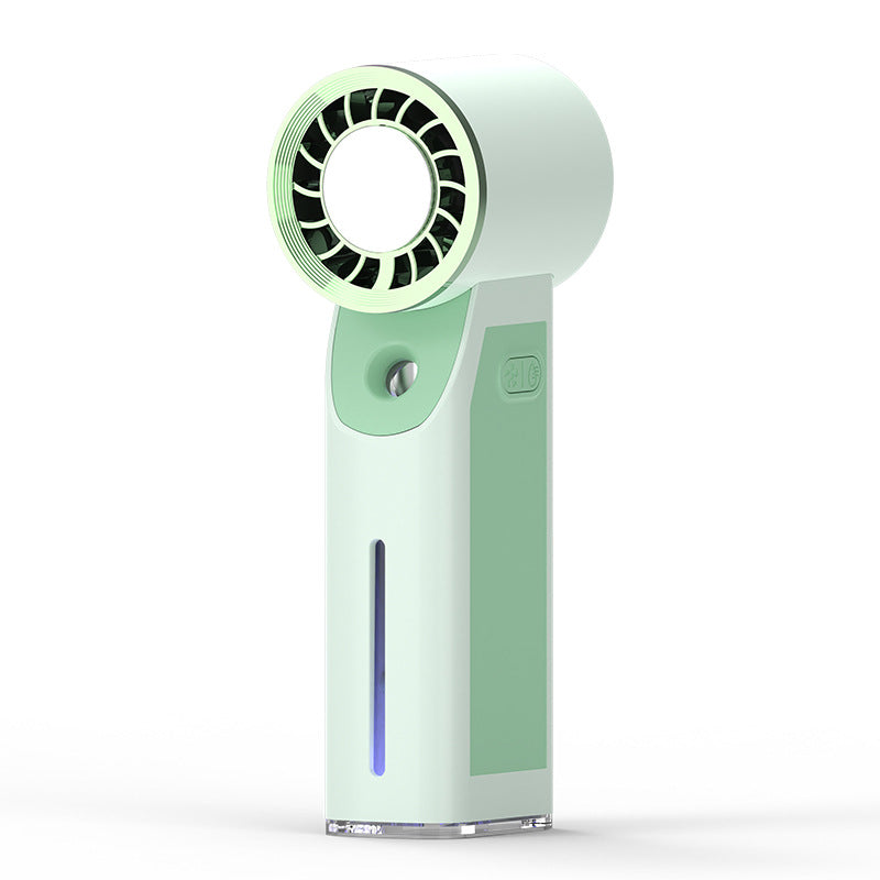 Bladeless Misting Fan | Nano-Atomising | USB Rechargeable | 4 Modes | White, Green, Pink & Blue