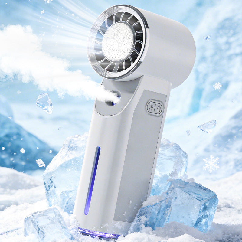 Bladeless Misting Fan | Nano-Atomising | USB Rechargeable | 4 Modes | White, Green, Pink & Blue
