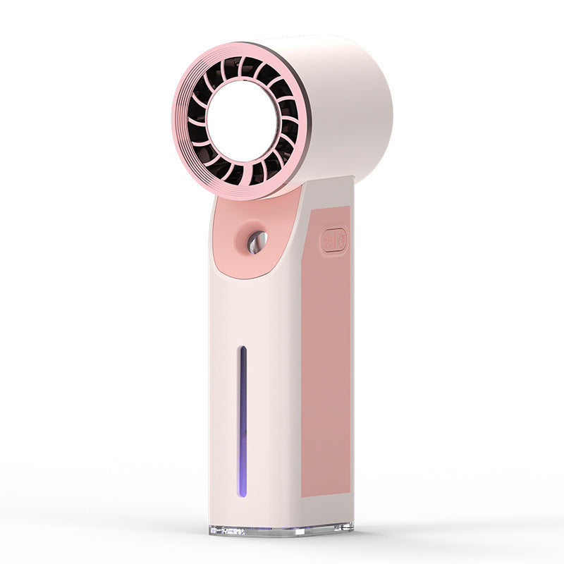 Bladeless Misting Fan | Nano-Atomising | USB Rechargeable | 4 Modes | White, Green, Pink & Blue
