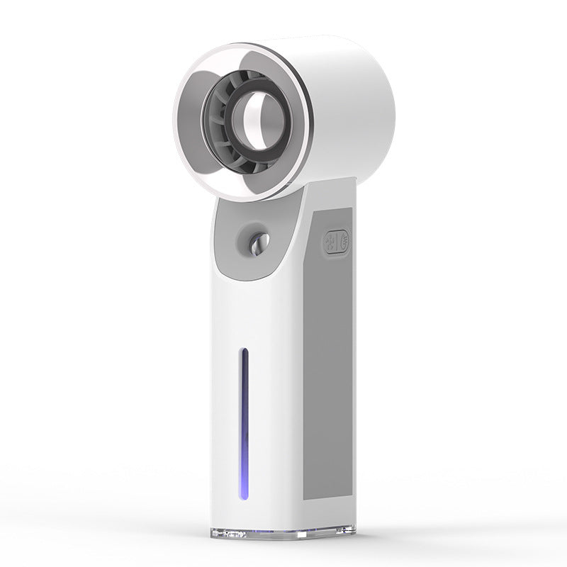 Bladeless Misting Fan | Nano-Atomising | USB Rechargeable | 4 Modes | White, Green, Pink & Blue