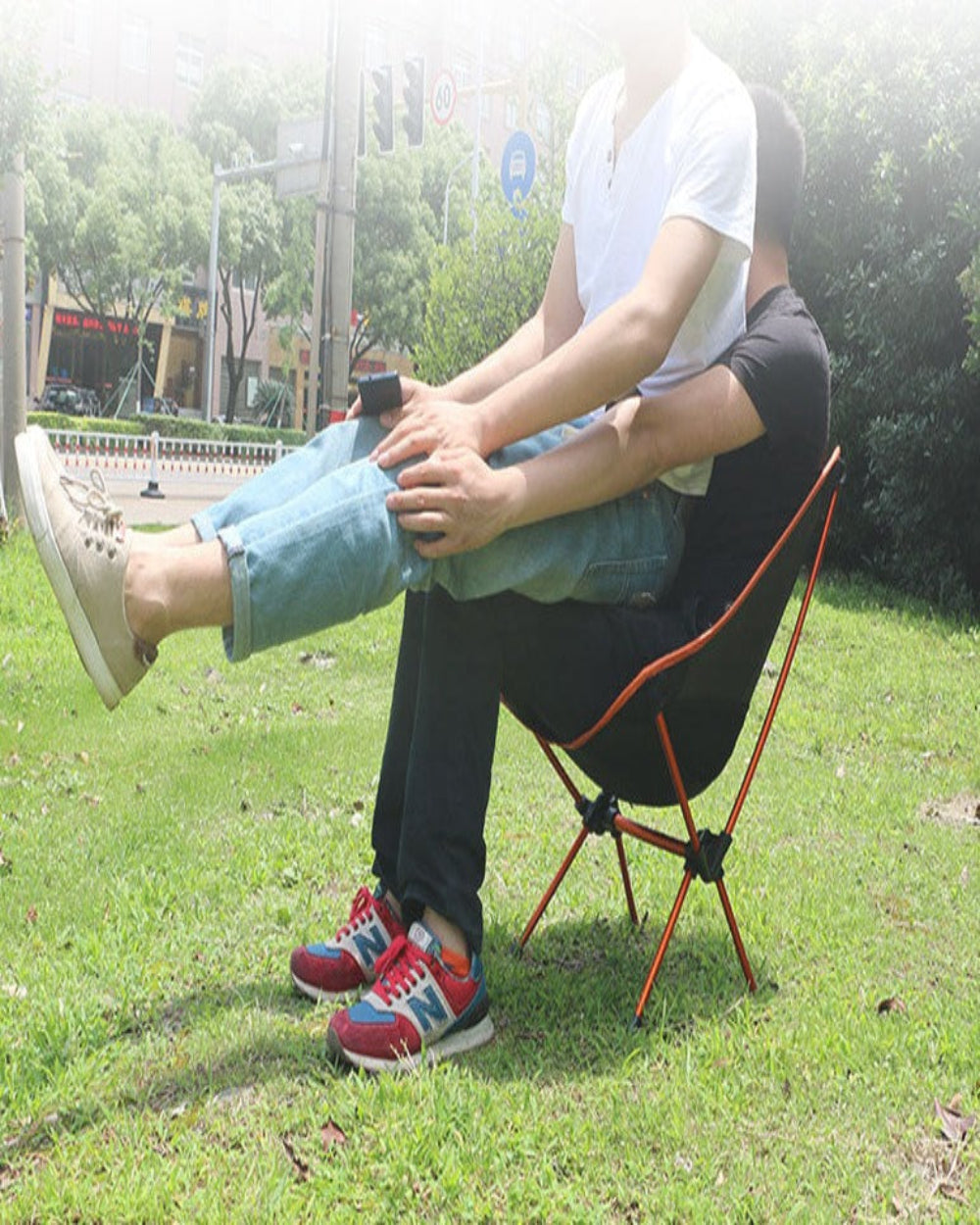 Foldable Camping Chair | Aluminium Frame | 600D Polyester Mesh | 150kg | Carry Bag | 4 Colours