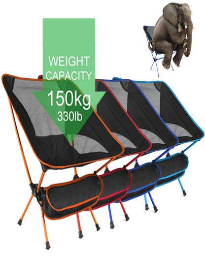 Foldable Camping Chair | Aluminium Frame | 600D Polyester Mesh | 150kg | Carry Bag | 4 Colours