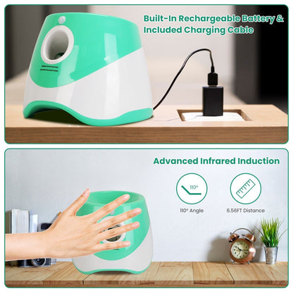 Automatic Dog Ball Launcher | 3 Distance Settings | Infrared Safety Sensor | 5H Battery | 6 Balls