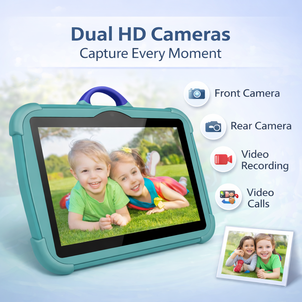 Kids Android Tablet | 4GB RAM | 64GB | Android 13 | Shockproof Case & Kickstand | 4 Colours