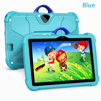 Kids Android Tablet | 4GB RAM | 64GB | Android 13 | Shockproof Case & Kickstand | 4 Colours