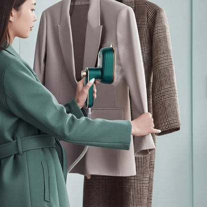 Portable Garment Steamer & Iron | 33W | 50ml Water Tank | Steam & Dry Modes | Green & White
