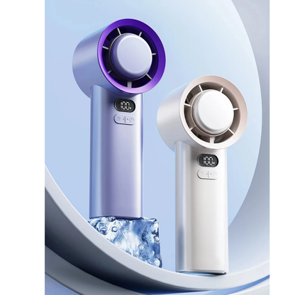 Portable Handheld Fan | 3 Speed | USB Rechargeable | 2400mAh & 3600mAh | Purple & White