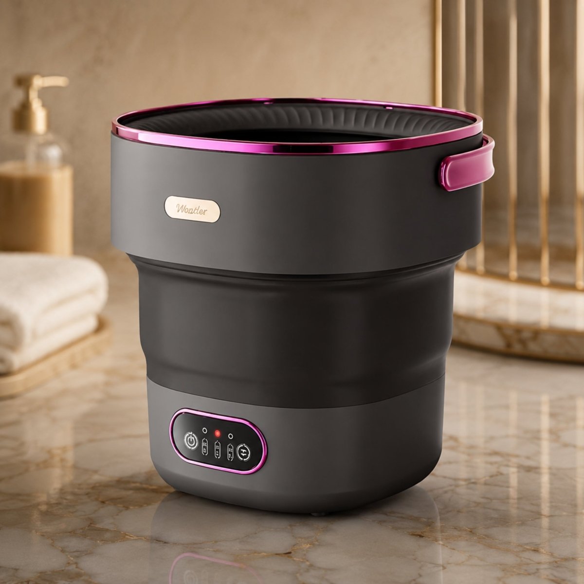 Foldable Washing Machine | 5 Wash Modes | Delicate Fabrics | 40dB | Compact & Portable