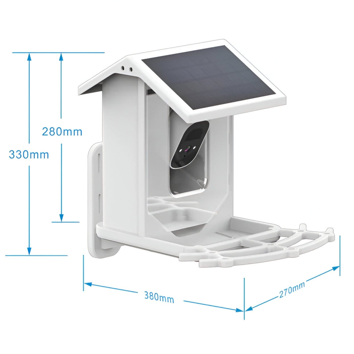 Smart Bird Feeder | 1080P HD Camera | AI Bird Recognition | Solar Powered | WiFi