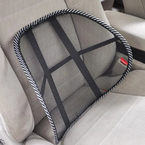 Mesh Back Support Cushion | Lumbar Brace | With or Without Massage Beads | Car, Office & Home