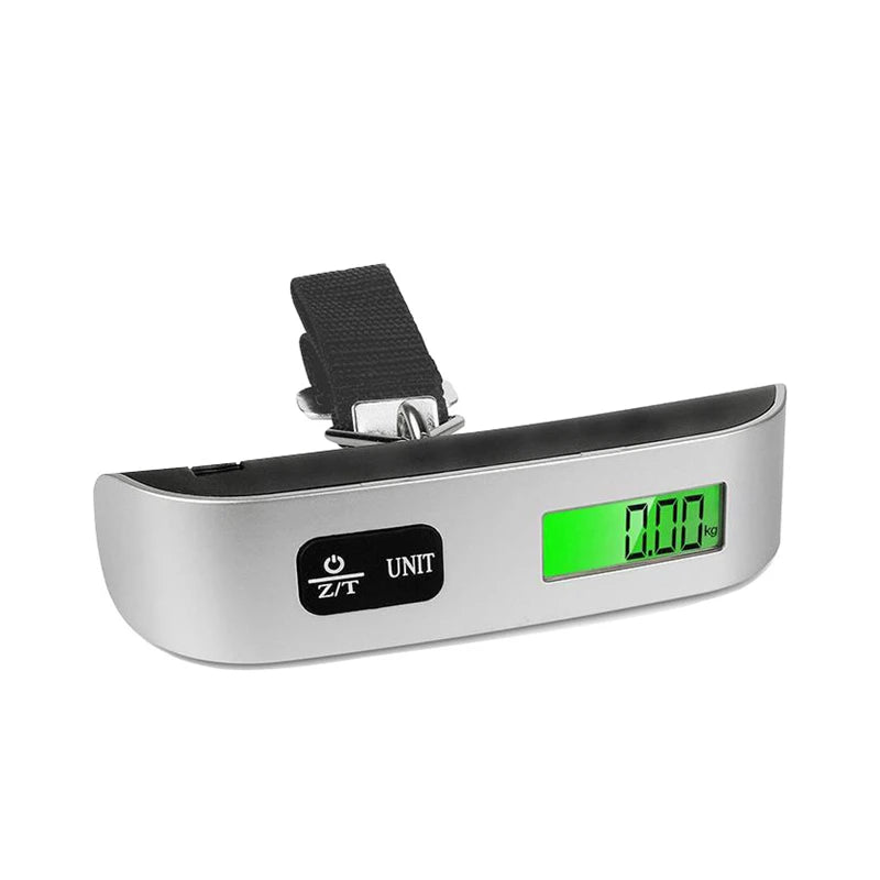 Digital Luggage Scale | 50kg Capacity | 50g Accuracy | LCD Display | Belt & Hook Style