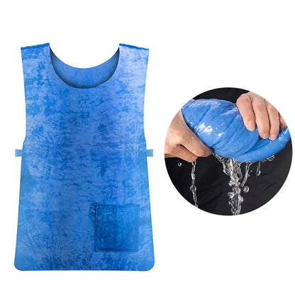 Water-Activated Cooling Vest | PVA Evaporative Fabric | Outdoor Work & Sport