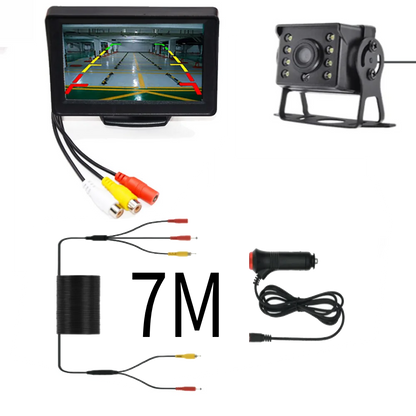 Universal Backup Car Rear view Camera with 4.3or 5 / 7 inch Monitor for Truck HD Screen LED Night Vision Waterproof Paking Bus