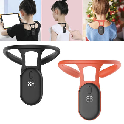 Smart Posture Reminder | Micro-Vibration Alert | Food-Grade Silicone | USB Rechargeable | Black