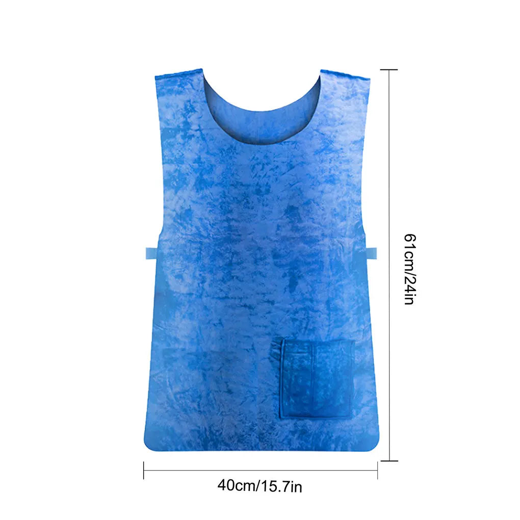 Water-Activated Cooling Vest | PVA Evaporative Fabric | Outdoor Work & Sport
