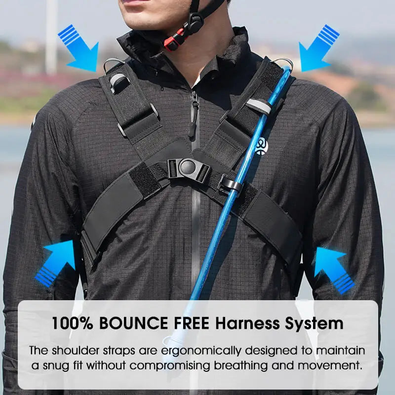 10L Cycling Hydration Backpack | Bounce-Free Harness | Reflective | With or Without Water Bag