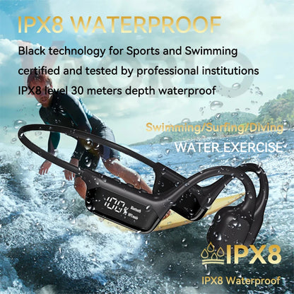 Bone Conduction Headphones | Bluetooth 5.4 | IPX8 | MP3 & Bluetooth Mode | 6 Colours
