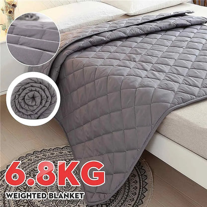 Weighted Blanket | 6 Sizes | Decompression Sleep Aid | Adults | Grey