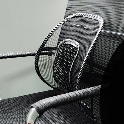 Mesh Back Support Cushion | Lumbar Brace | With or Without Massage Beads | Car, Office & Home
