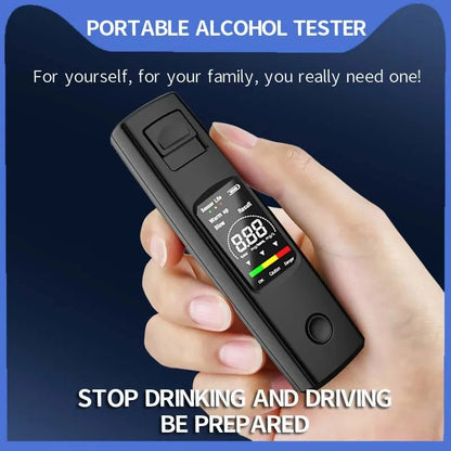 Digital Breathalyser | 0.000–0.199% BAC | High-Sensitivity Sensor | USB-C Rechargeable