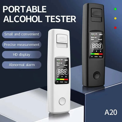 Digital Breathalyser | 0.000–0.199% BAC | High-Sensitivity Sensor | USB-C Rechargeable