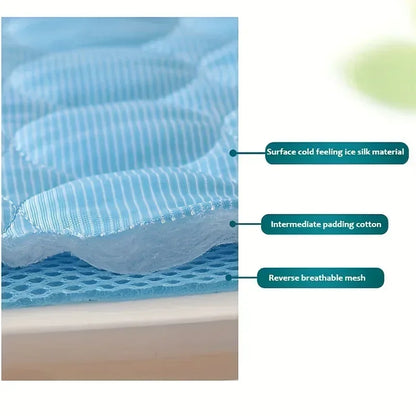 Pet Cooling Mat | Ice Silk | Breathable | Washable | Dogs & Cats | Indoor & Outdoor