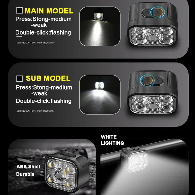 Rechargeable Bike Lights | USB-C | 350 Lumens Front | IPX65 Waterproof | 8 & 12 Modes
