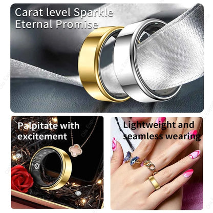 Smart Ring | Heart Rate & SpO2 Tracking | Sleep Monitor | Resin | Sizes 9-14 | 3 Colours